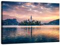 Golden Hour at Bled Island Wall Art