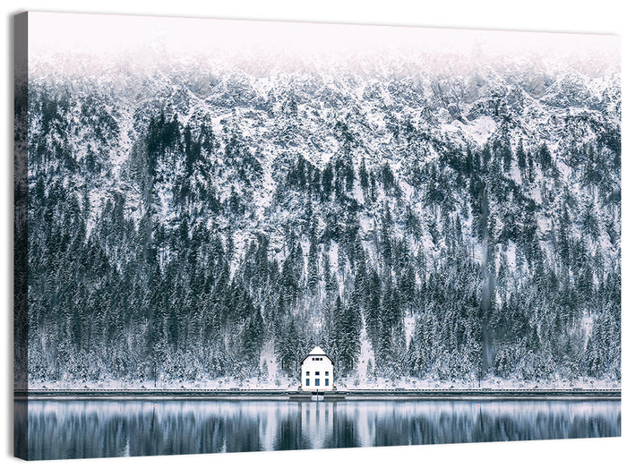 Plansee Lake Wall Art as a canvas print