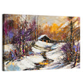 Snowy Path to Cabin Wall Art