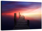 Wooden Pier at Sunset Wall Art