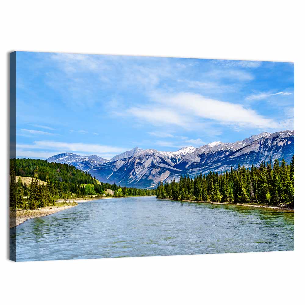 Athabasca River View Wall Art