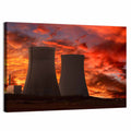 Cooling Towers at Sunset Wall Art
