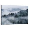 Misty Mountain Pine Forest Wall Art