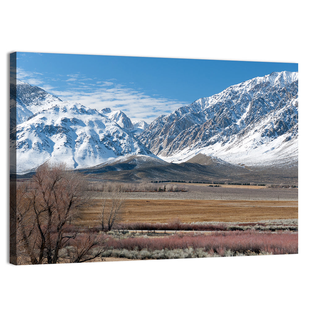 Eastern Sierra Winter Peaks Wall Art