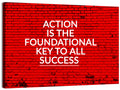 Key to Success on Red Brick Wall Art
