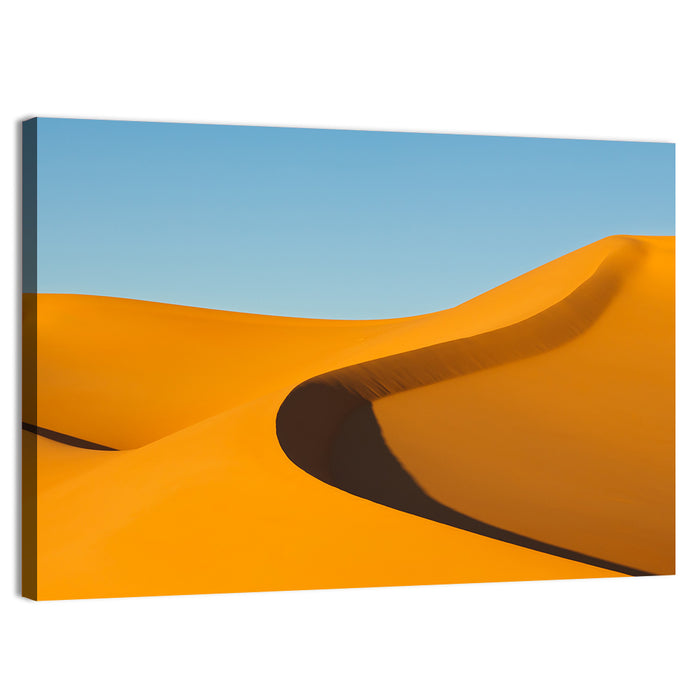 Awbari Golden Dunes Wall Art as a canvas print