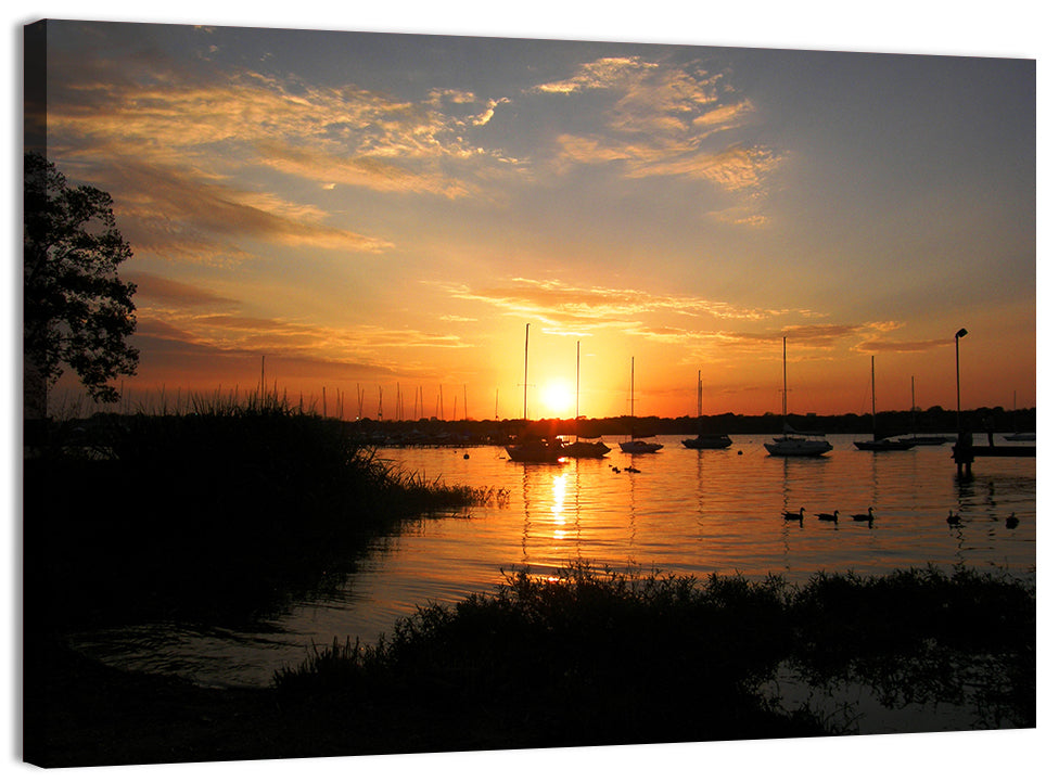 White Rock Lake Sunset Wall Art