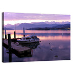 Lake Lucerne Pier at Dusk Wall Art
