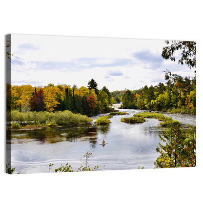 Tahquamenon River Autumn Scene Wall Art