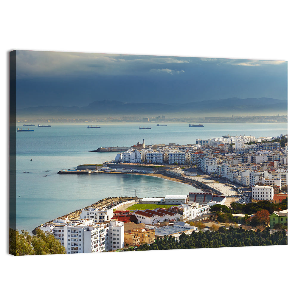 Bab El Oued Bay, Algiers Wall Art, canvas print, landscape
