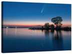 Dnieper River Comet Reflection Wall Art