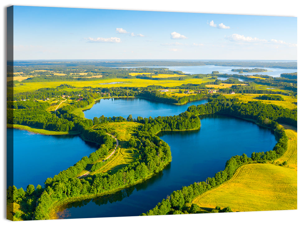 Narachanski Lake Meadows Aerial View Wall Art