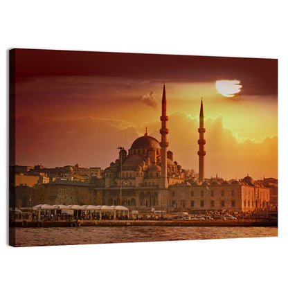 Yeni Cami Golden Hour Wall Art