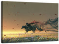 Unstoppable Knight with Red Cape Wall Art