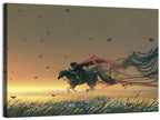 Unstoppable Knight with Red Cape Wall Art