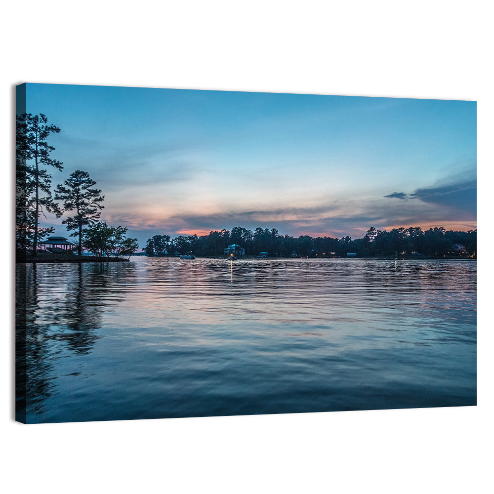 Lake Wateree Twilight Reflection Wall Art
