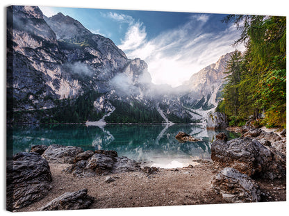 Lago Di Braies Reflection Wall Art