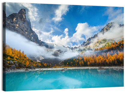 Autumn at Lake Sorapis, Dolomites Wall Art