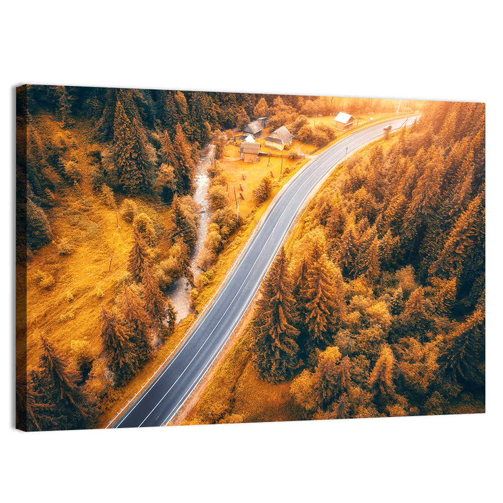 Carpathian Autumn Road Wall Art