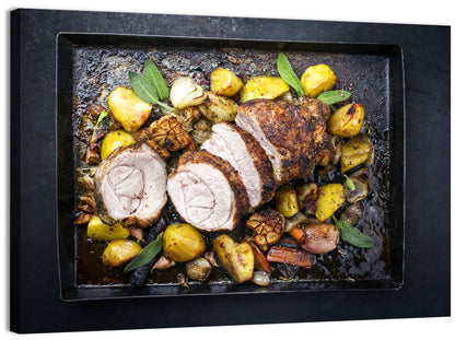 Roasted Veal Roll with Potatoes Wall Art