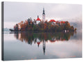Lake Bled Morning Reflection Wall Art