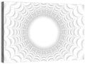 White Bubble Sphere Tunnel Wall Art