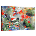 Melting Green Impasto Abstract Wall Art