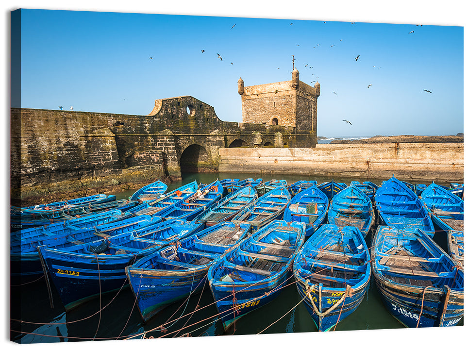 Skala Du Port, Essaouira Wall Art, canvas print, landscape