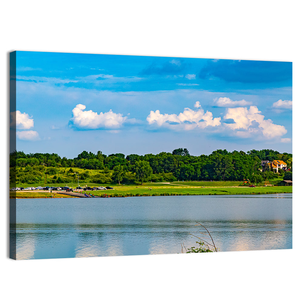 Zorinsky Lake Reflection Wall Art