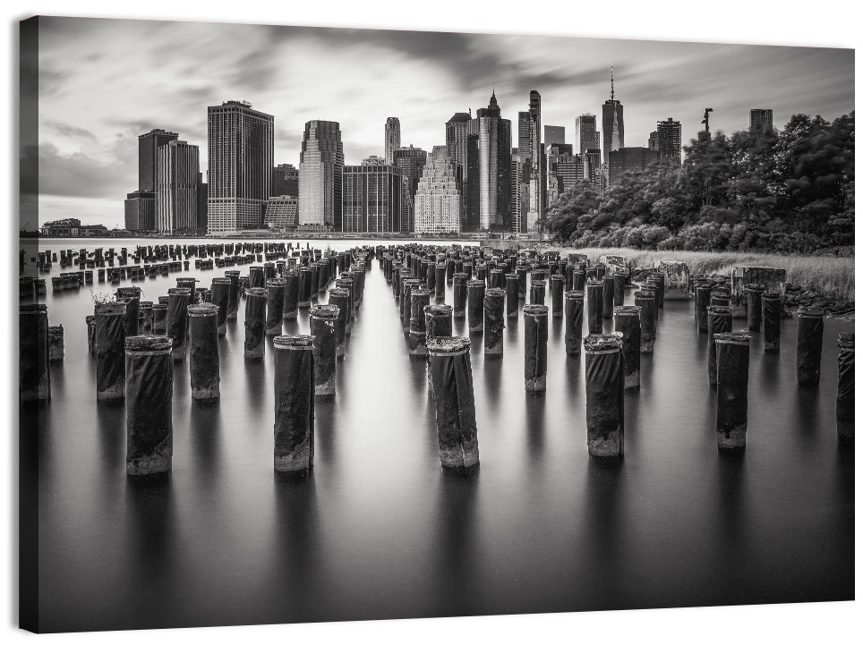 Lower Manhattan Pilings Wall Art