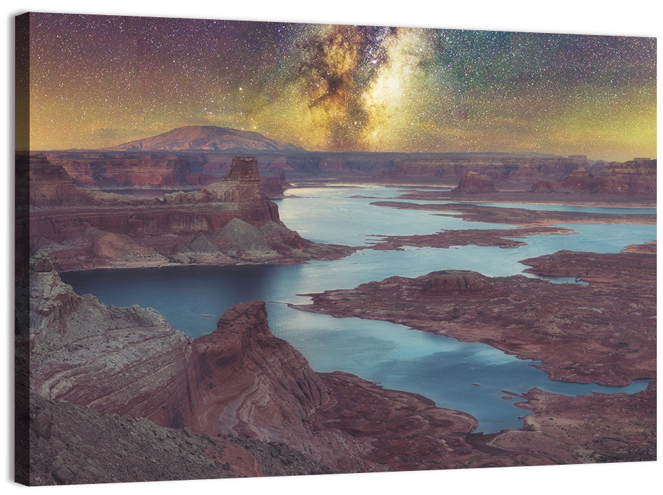 Milky Way Over Lake Powell Wall Art
