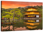 Kinkaku-ji at Sunset Wall Art