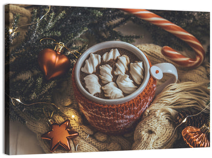 Festive Hot Cocoa Mug Wall Art