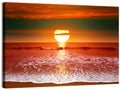Sunset Over Ocean Wall Art