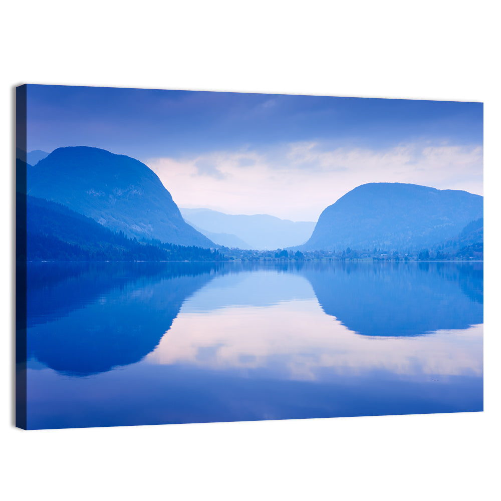 Lake Bohinj Morning Reflection Wall Art