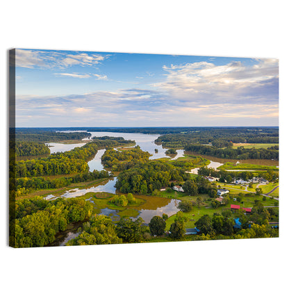 Lake Oconee Aerial Landscape Wall Art