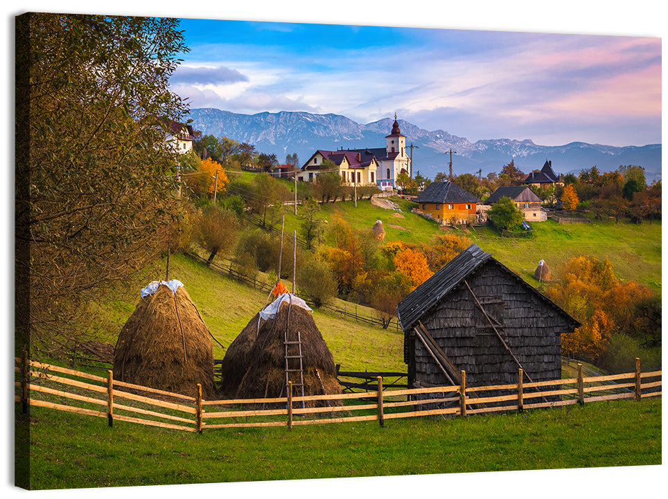 Romanian Autumn Countryside Wall Art
