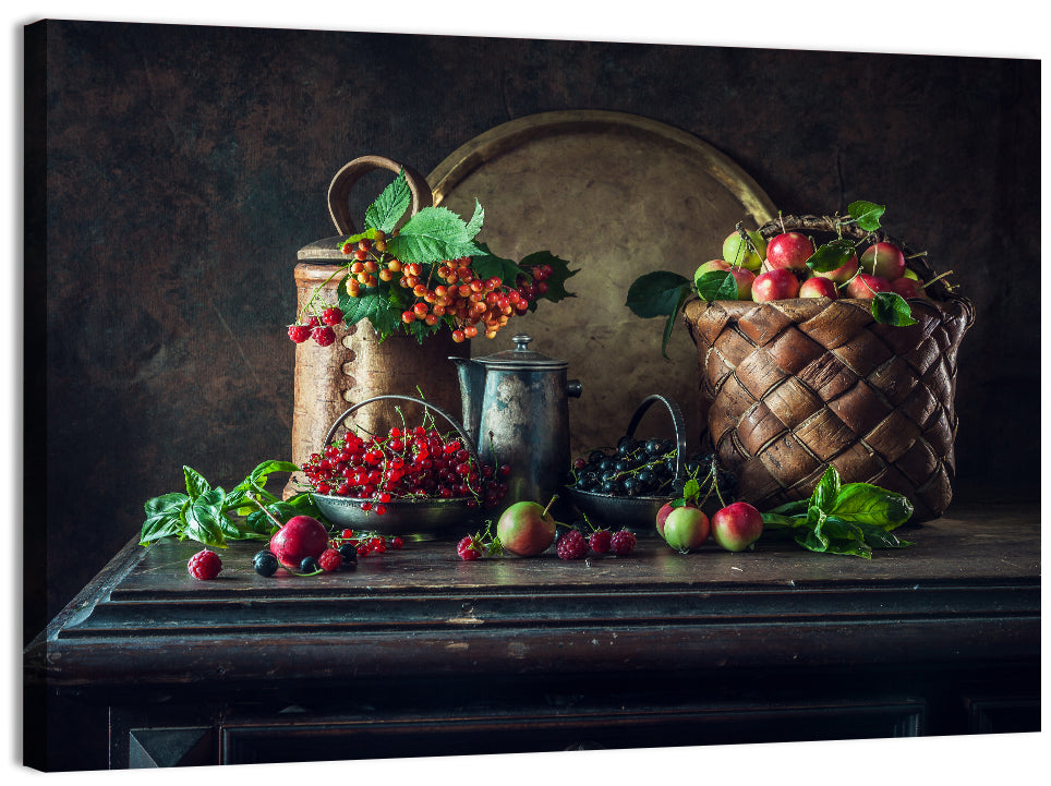 Vintage Currants Still Life Wall Art