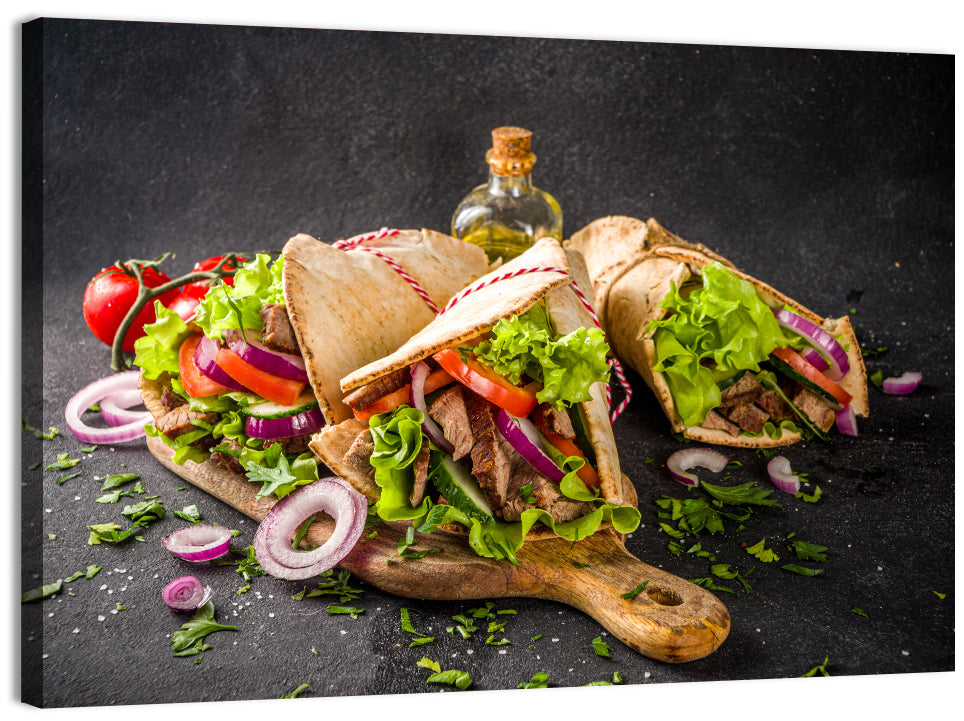 Turkish Shawarma Wraps Wall Art