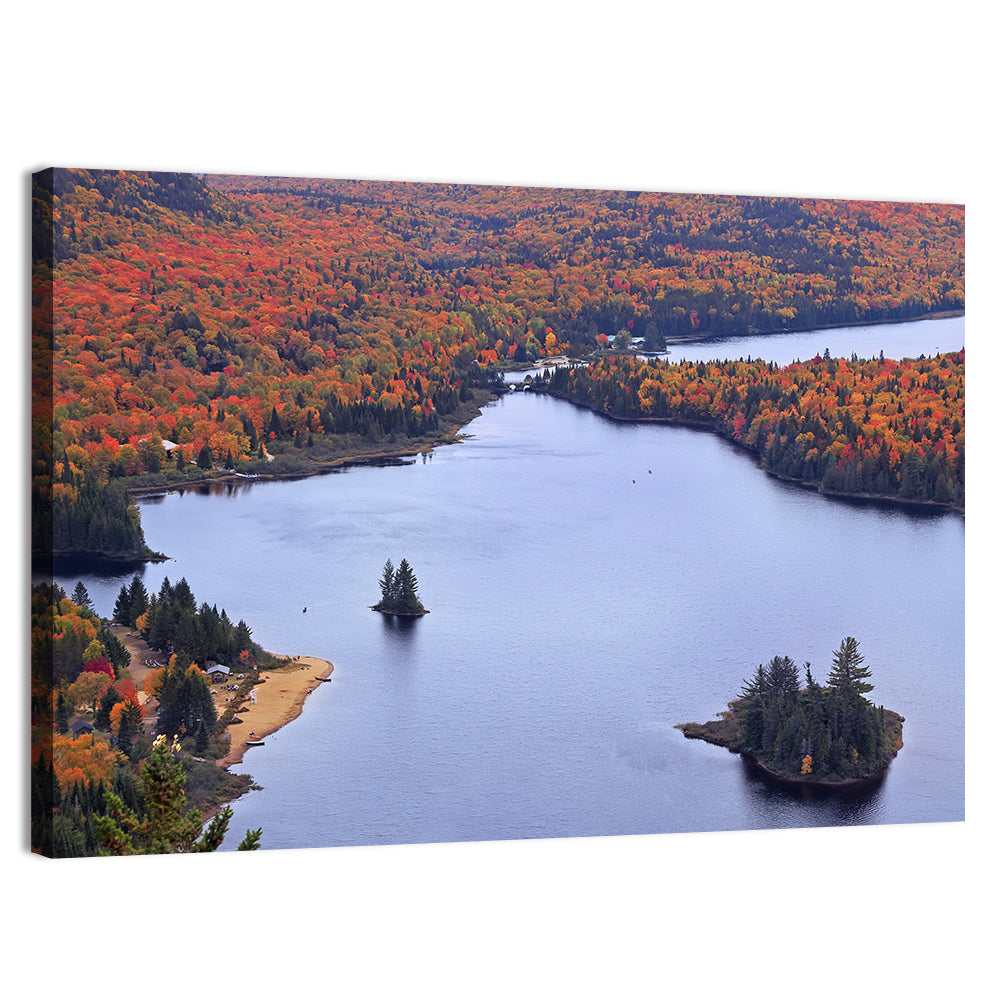 Lake Monroe Aerial with Islands Wall Art