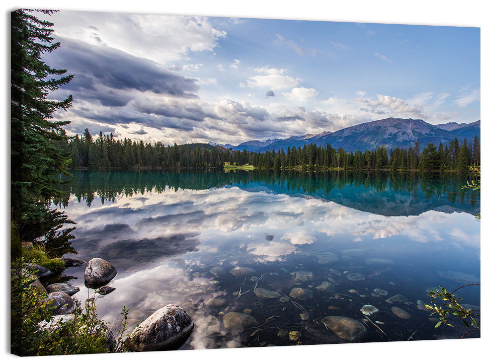 Lake Beauvert, Alberta Wall Art