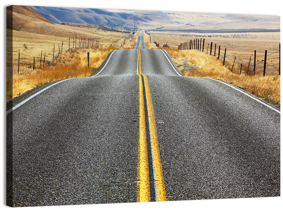 California Road Closeup Wall Art, canvas print, landscape