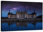 Château De Chambord Night Reflection Wall Art