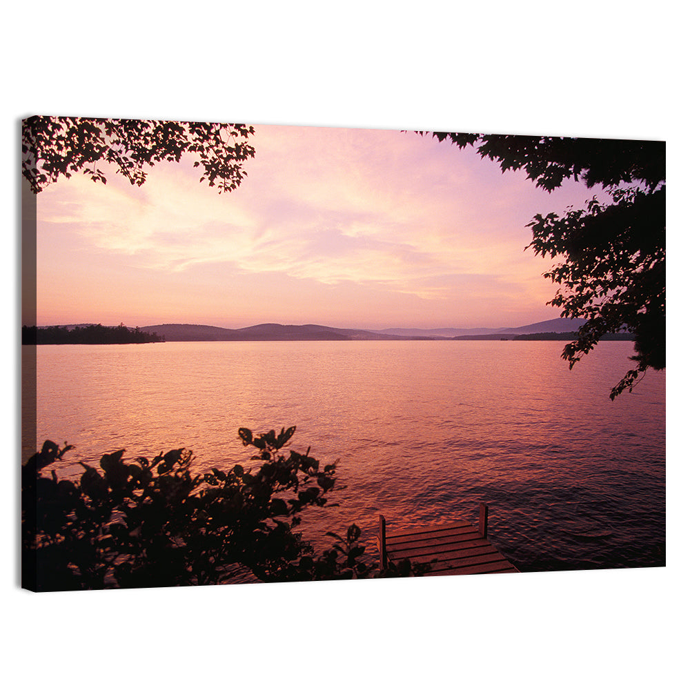 Lake Winnipesaukee Sunset Wall Art