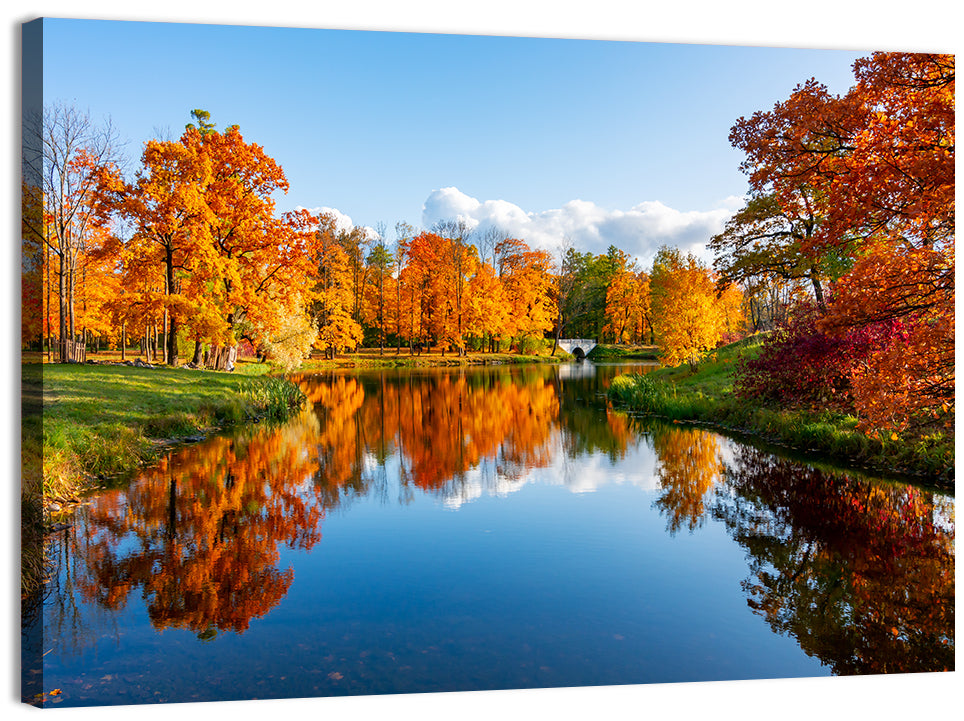 Alexander Park Autumn Reflection Wall Art