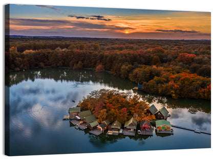 Lake Derito at Dusk Wall Art