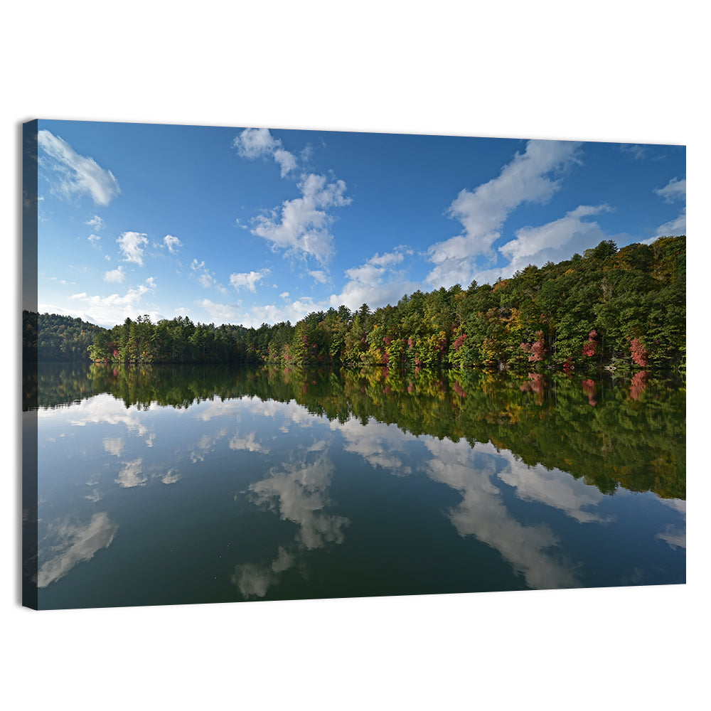 Autumn Reflection at Lake Santeetlah Wall Art