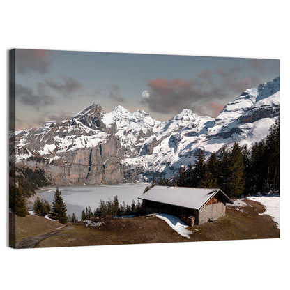 Oeschinensee Winter Landscape Wall Art