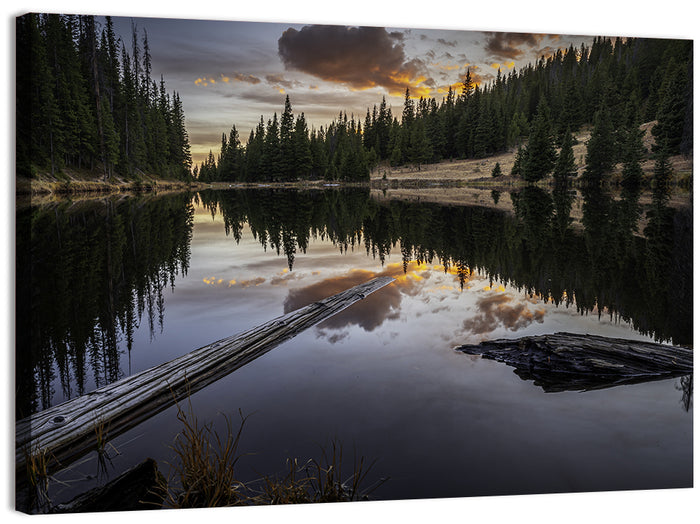 Lake Irene Sunset Wall Art as a canvas print