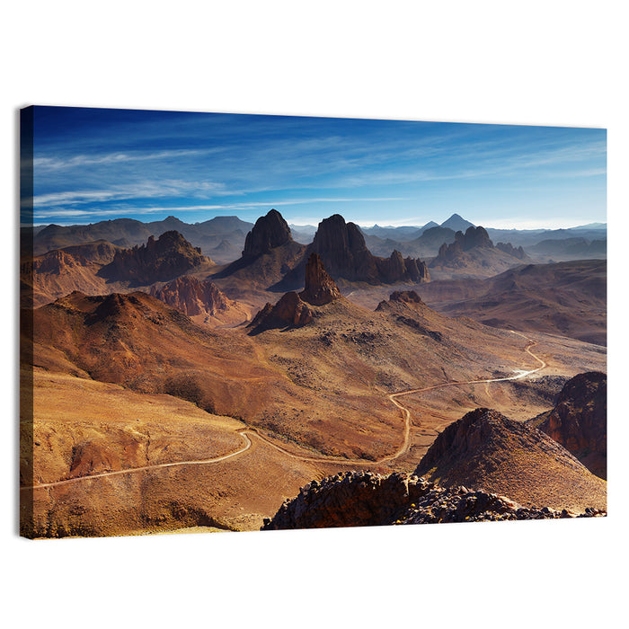 Hoggar Mountain Road Wall Art as a canvas print